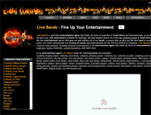 Tablet Screenshot of live-bands.co.za